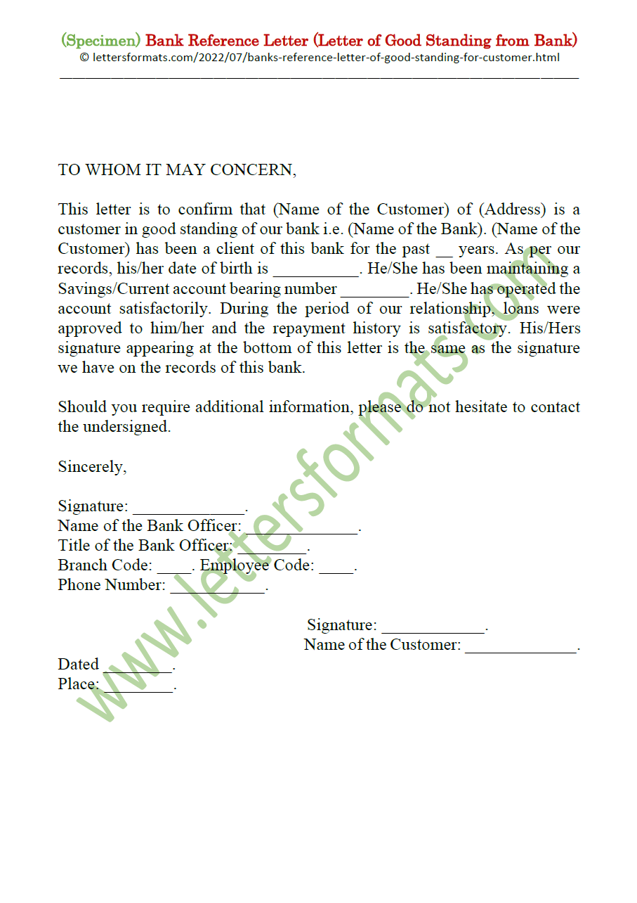 bank-s-reference-letter-letter-of-good-standing-from-a-bank